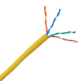 PVC Ceket Cat5e Ethernet Kablosu Lan Tel Cat6 sarı kırmızı özelleştirilmiş
